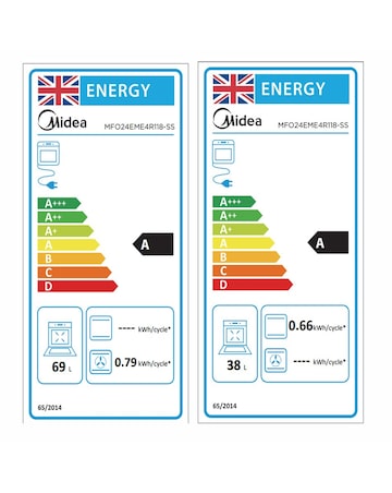 Midea 60cm Freestanding Electric Cooker - Stainless Steel + Installation