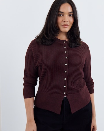 Button Through Cinched Cardigan