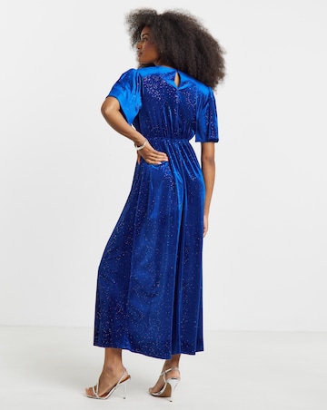 Twisted Wunder Sophia Glitter Velvet Maxi Dress
