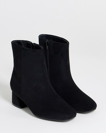 Carmella Block Heel Ankle Boots - Wide Fit (E)