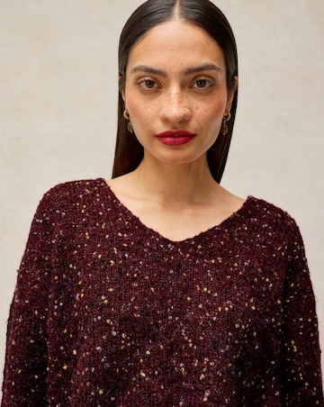 White Stuff Textured V-Neck Jumper