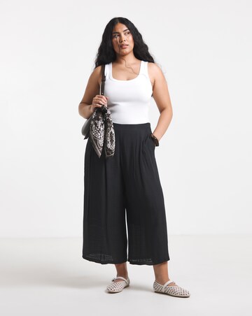 Black Extreme Palazzo Culotte
