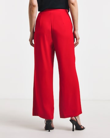Satin Back Crepe Wide Leg Trouser