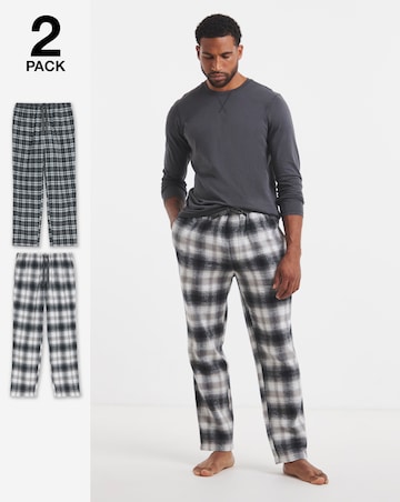 2 Pack Woven Check Flannel Bottoms