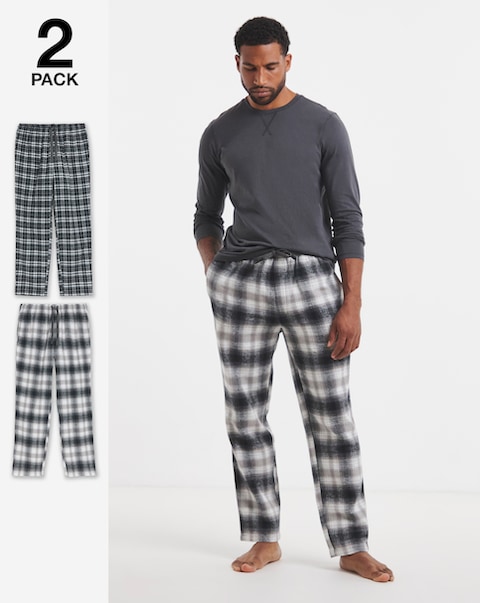 2 Pack Woven Check Flannel Bottoms