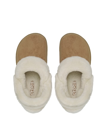 Crocs Sepia Classic Unfurgettable Vegan Suede Clog - Standard Fit
