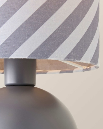 ValueLights Miley Grey Twist Table Lamp