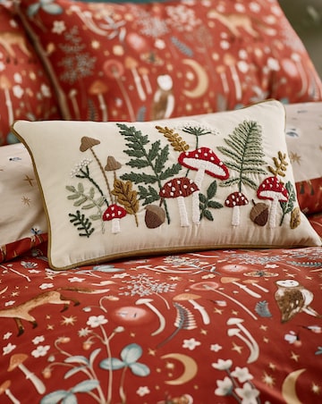 Catherine Lansfield Embroidery Woodland Cushion
