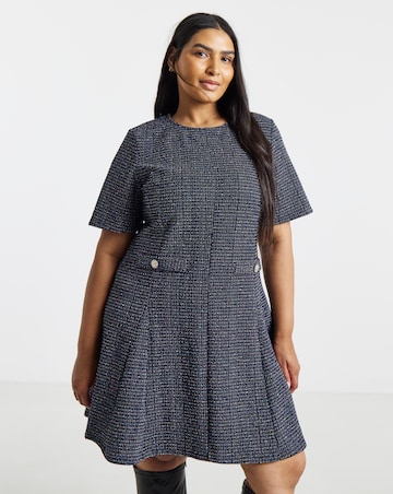 Simply Be Metallic Thread Mini Dress