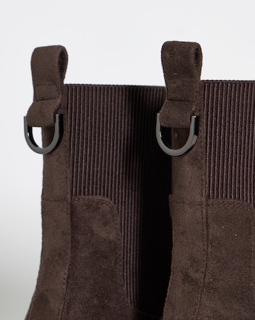 Merry Chunky Chelsea Ankle Boots - Wide Fit (E)