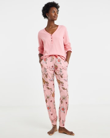 Julipa Pointelle Henley Floral Pyjama Set