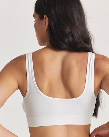 Pretty Secrets (3 Pack) Comfort Tops (Fits A-D) White/White/White