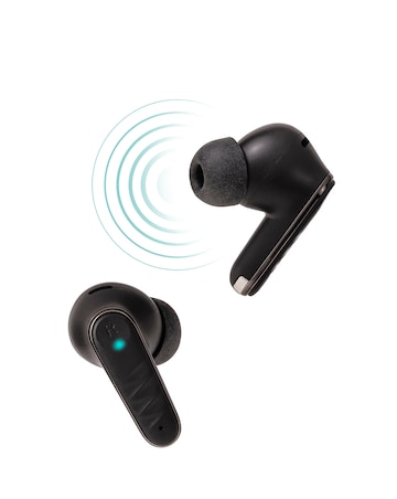 Reflex Active Black Noise Cancelling Bluetooth Earbuds