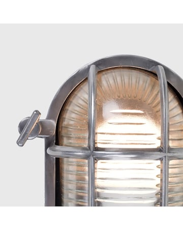 ValueLights Bow Chrome Bulkhead IP64 Outdoor Wall Light - Bulb Included