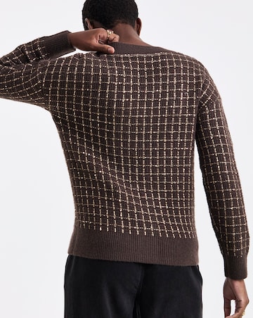 Sequin Boucle Cardigan