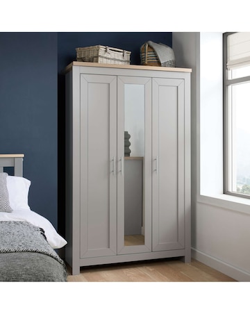 Highgate 3 Door Wardrobe With Mirror