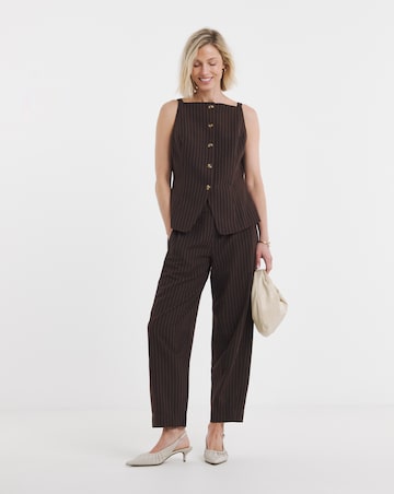 Pinstripe Button Down Top