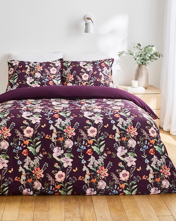 Floral Trail Velvet Duvet Cover Set