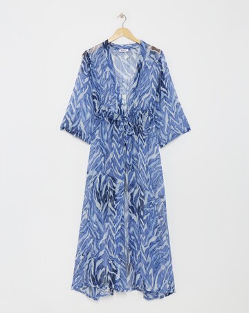 MAGISCULPT Tie Waist Open Beach Kaftan
