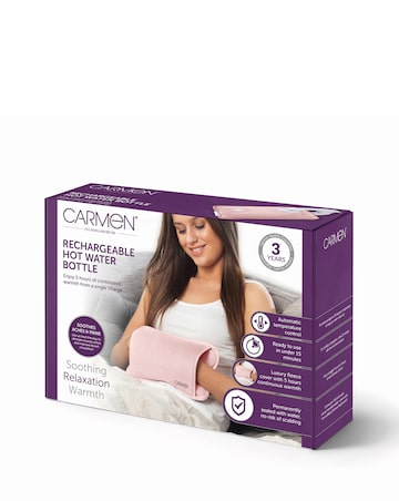 Carmen Spa Rechargeable Hot Water- Pink