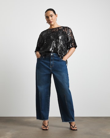 Joanna Hope Tassle Sequin Top