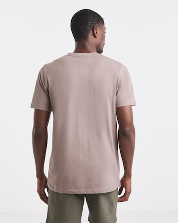 Pure Cotton Grandad Short Sleeve T-Shirt Long