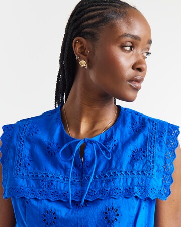 Simply Be Sailor Collar Broderie Top