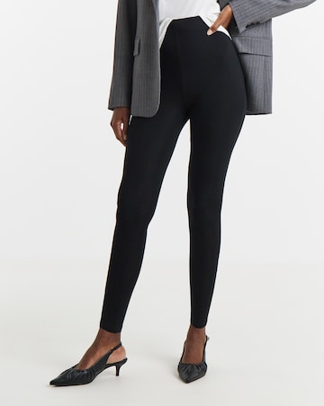 2 Pack Black Jersey High Waisted Leggings