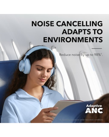 Soundcore Space One Noise Cancelling Over-Ear Headphones - Blue