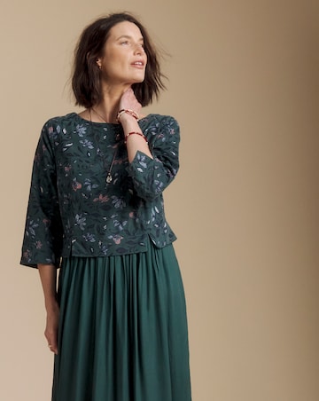 Julipa Petite Printed Cord Midi Dress