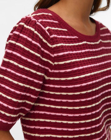 Vero Moda Monica O-Neck Half Sleeve Knit Top