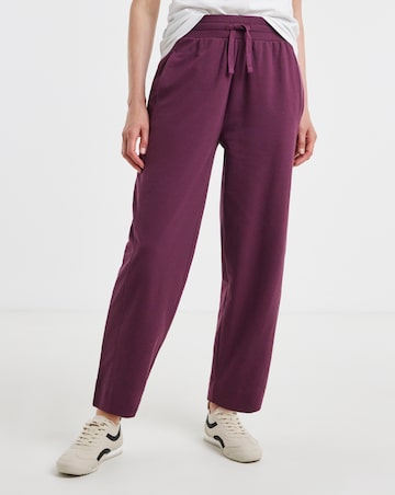 Burgundy Barrel Leg Jogger