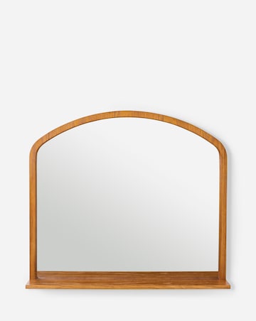 Lana Wooden Wall Mirror with Shelf