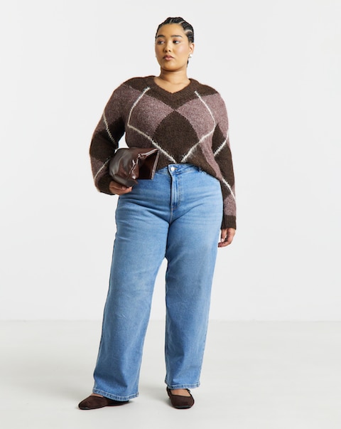 Light Wash 99/1 Slouchy Wide Leg Jeans