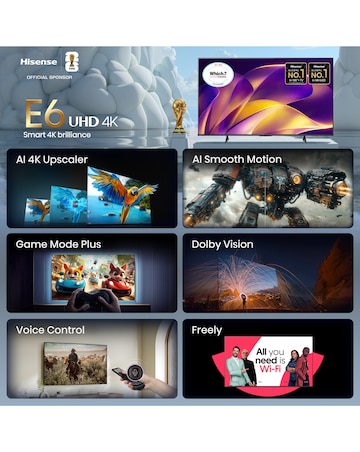 Hisense 43E6STUK 43in 4K Ultra HD HDR LED Smart TV