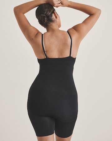 Spanx Everyday Seamless Medium Control Open Bust Bodysuit Black