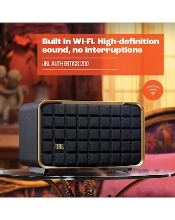 JBL Authentics 200 Black Smart Home Speaker with WIFI