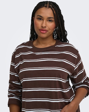 ONLY STRIPE WIDE SLEEVE JERSEY TOP