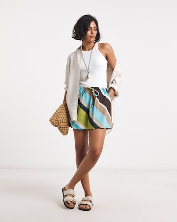 Stripe Linen Shorts
