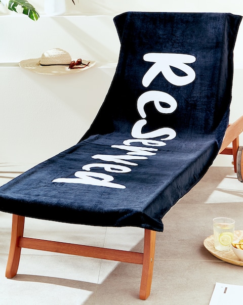 New In - Catherine Lansfield Beach Lounger Towel