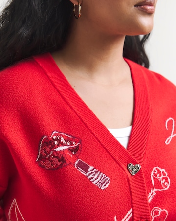 Sketch Party Boyfriend Cardigan