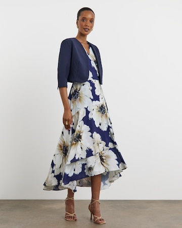Joanna Hope Navy Cropped Jacket