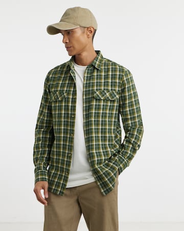 Long Sleeve Check Flannel Shirt