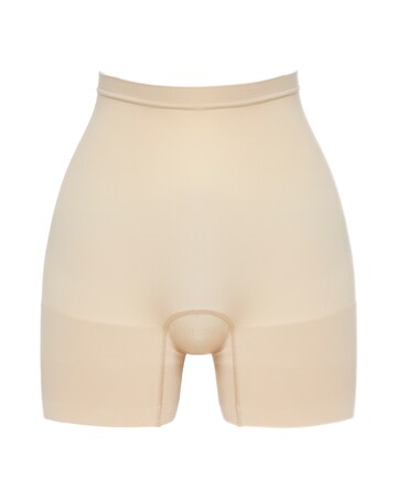 Spanx Everyday Seamless Medium Control Mid Thigh Short Soft Nude