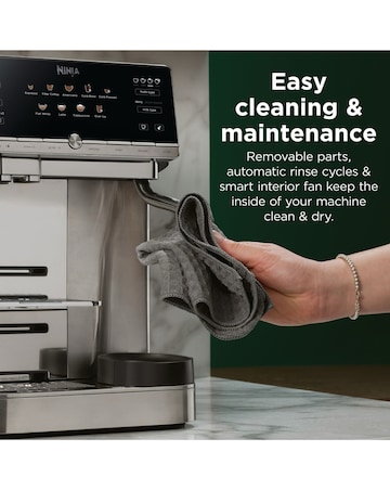 NINJA AutoBarista Coffee Machine AE1001UK Black/ stainless steel