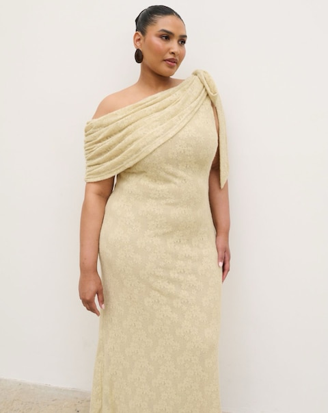 Pretty Lavish Freya One Shoulder Floral Maxi Dress
