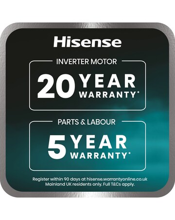 Hisense KitchenFit 5i Series WF5I1045BWQ 10.5kg Washing Machine - White