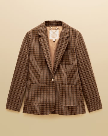 Joules Albury Check Jersey Blazer