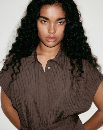Mango Belt Shirt Dress
