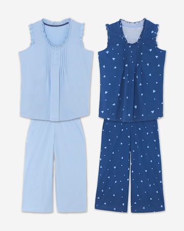 Julipa 2 Pack Value Heart Print Pyjama Set